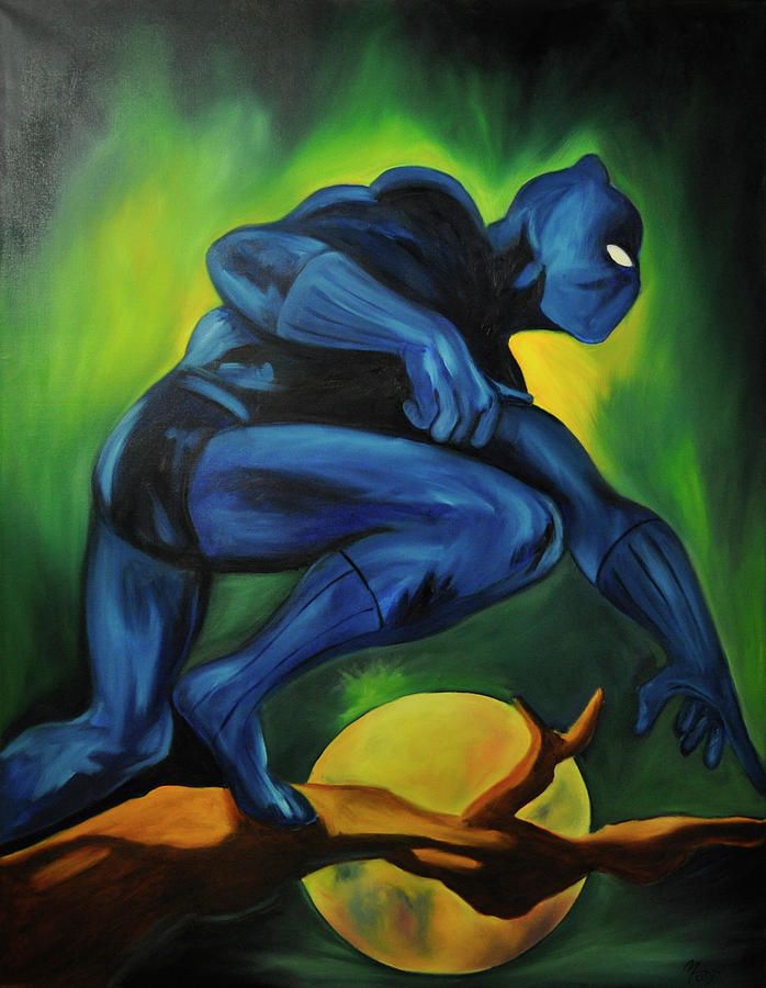 Power To The Panther Painting By Mitchell Todd