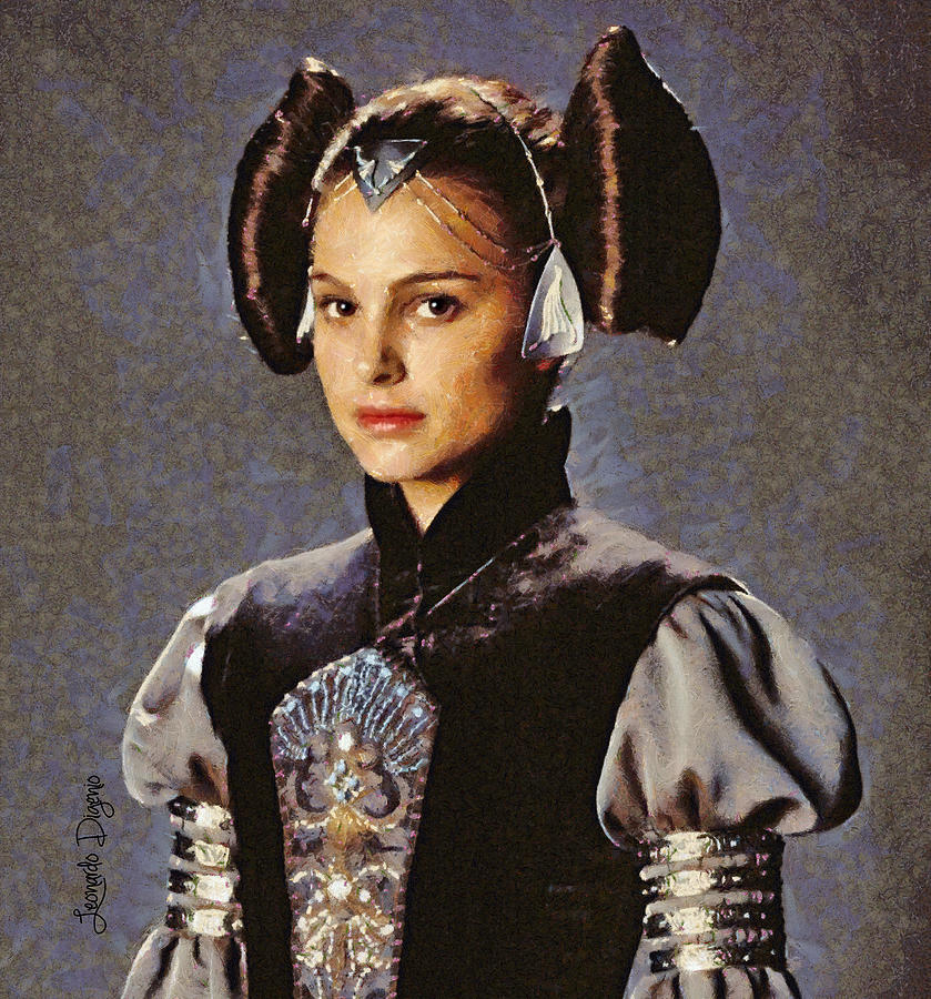 Queen Amidala Portrait Da Digital Art By Leonardo Digenio Pixels