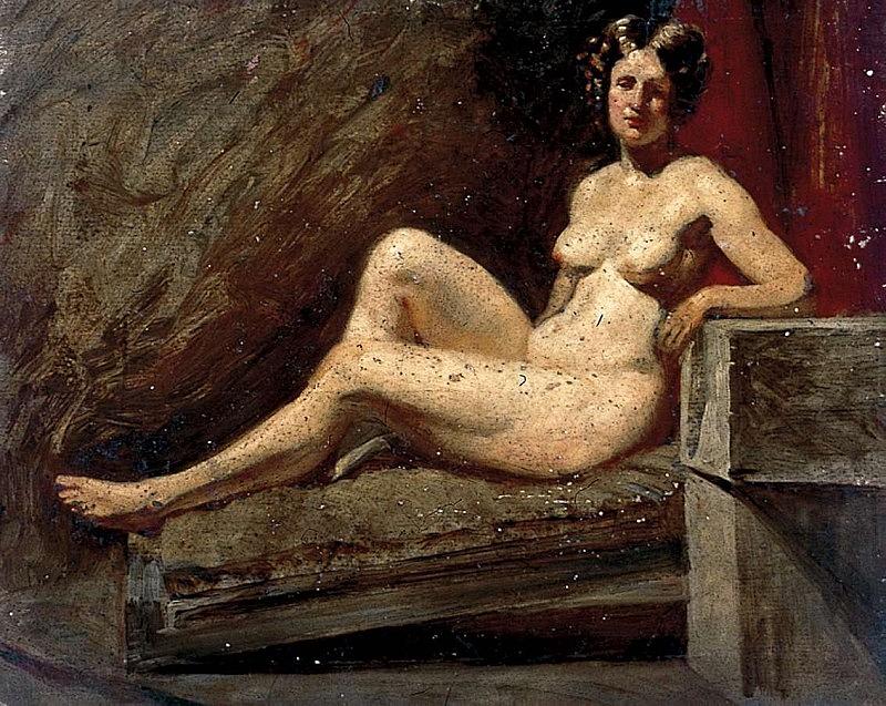 Reclining Female Nude William Etty Digital Art By Eloisa Mannion