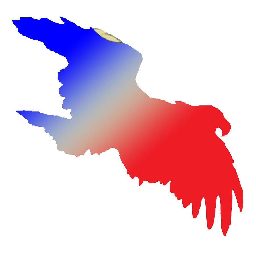 Red, White And Blue Eagle is a piece of digital artwork by Jean Habeck ...