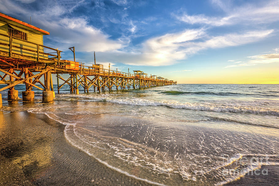 Redington Beach Long Pier At Sunset Photograph By Felix Lai