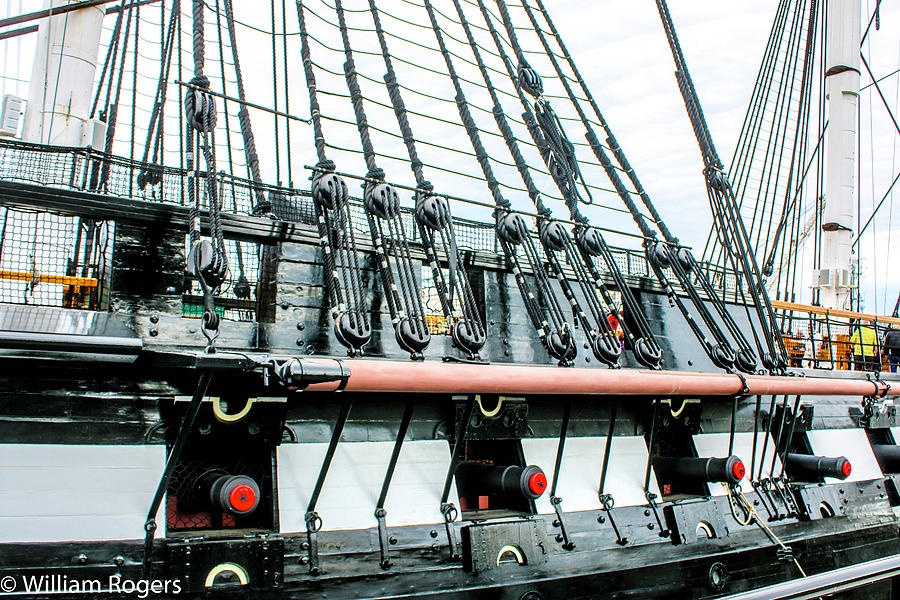 Rigging On The Uss Constitution Photograph By William E Rogers Pixels