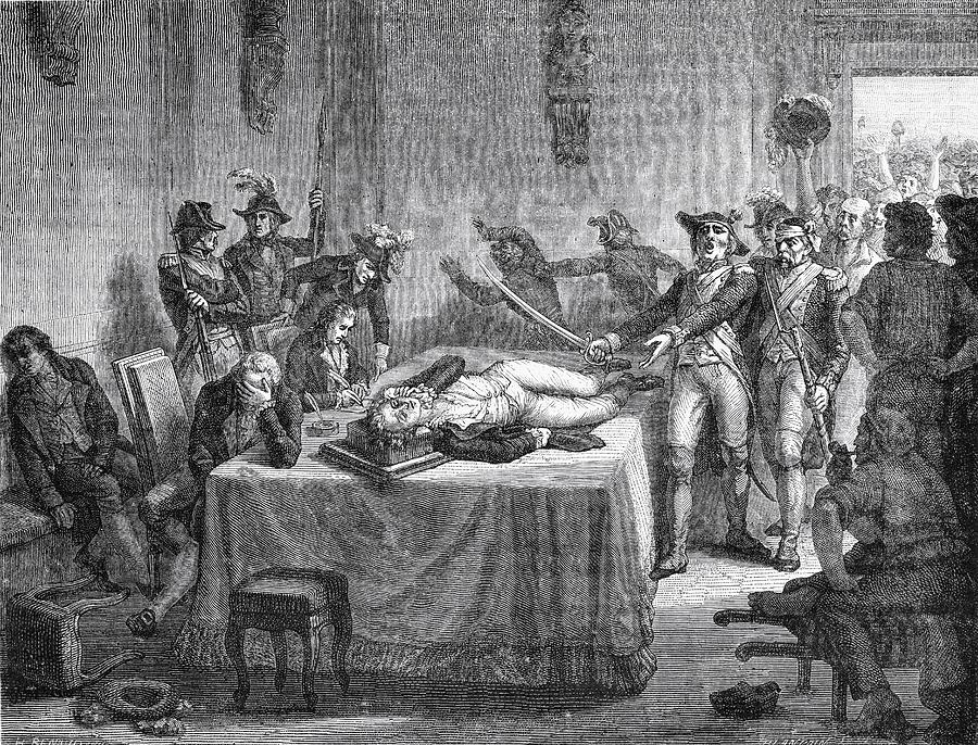 Robespierre Wounded 27 July 1794 Drawing By Vintage Design Pics Fine