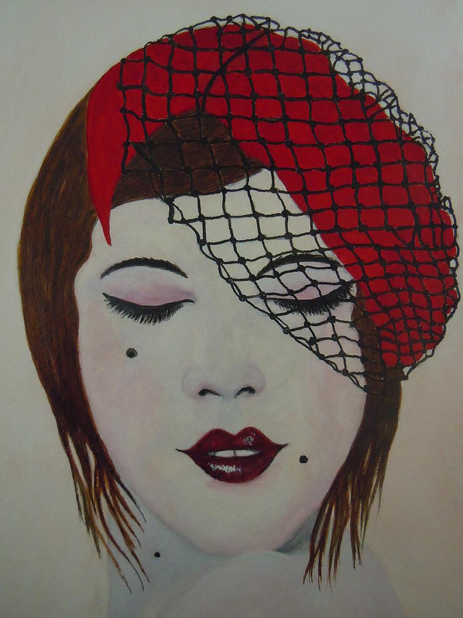 Ruby Lips Painting By Janet Folan Pixels