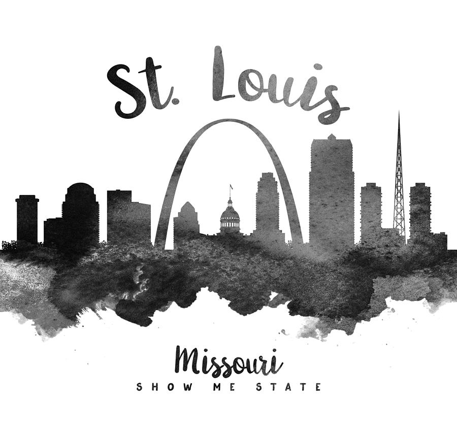 Saint Louis Missouri Skyline 18 Painting by Aged Pixel