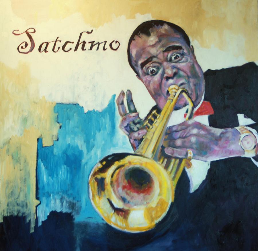 Satchmo Painting By Kevin Mckrell Fine Art America