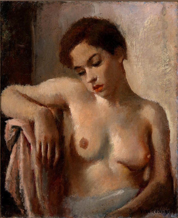 Seated Nude Painting By Vera Rockline Fine Art America