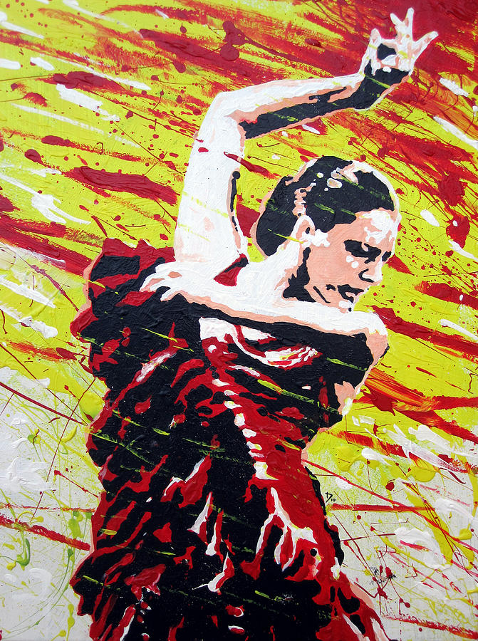 Spanish Dancer Painting by Tom Deacon