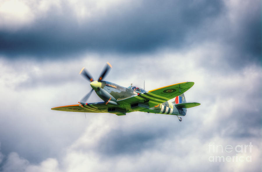 Supermarine Spitfire Mk Lf Ixe Mk Digital Art By Nigel Bangert Pixels