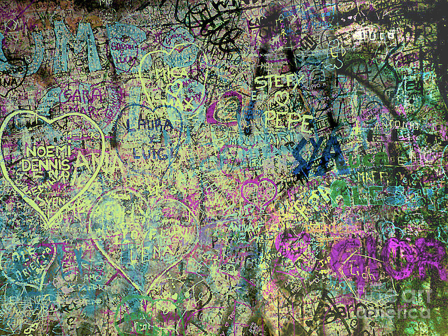 The Graffiti Wall Verona Italy Photograph By Merton Allen Pixels