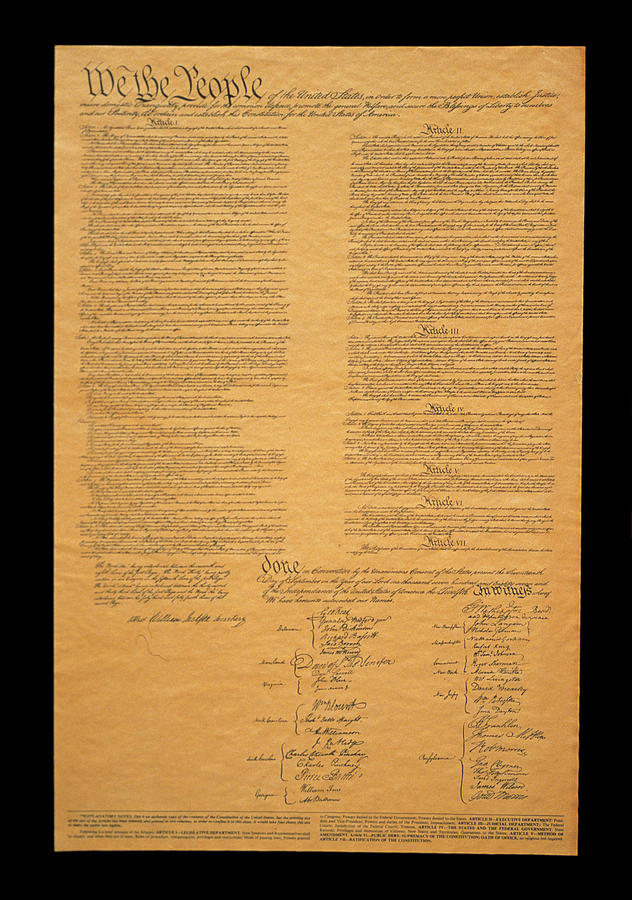 The Original United States Constitution Photograph By Panoramic Images
