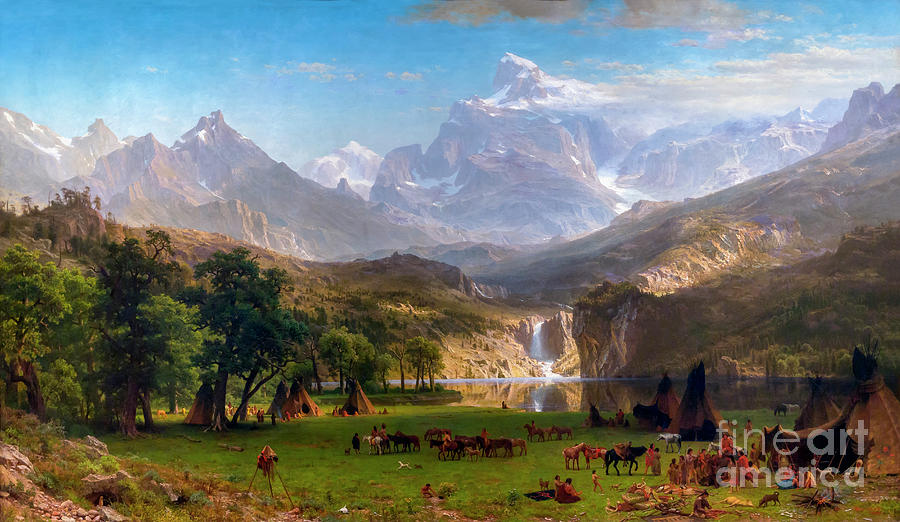 The Rocky Mountains Lander S Peak 1863 Photograph By Albert Bierstadt