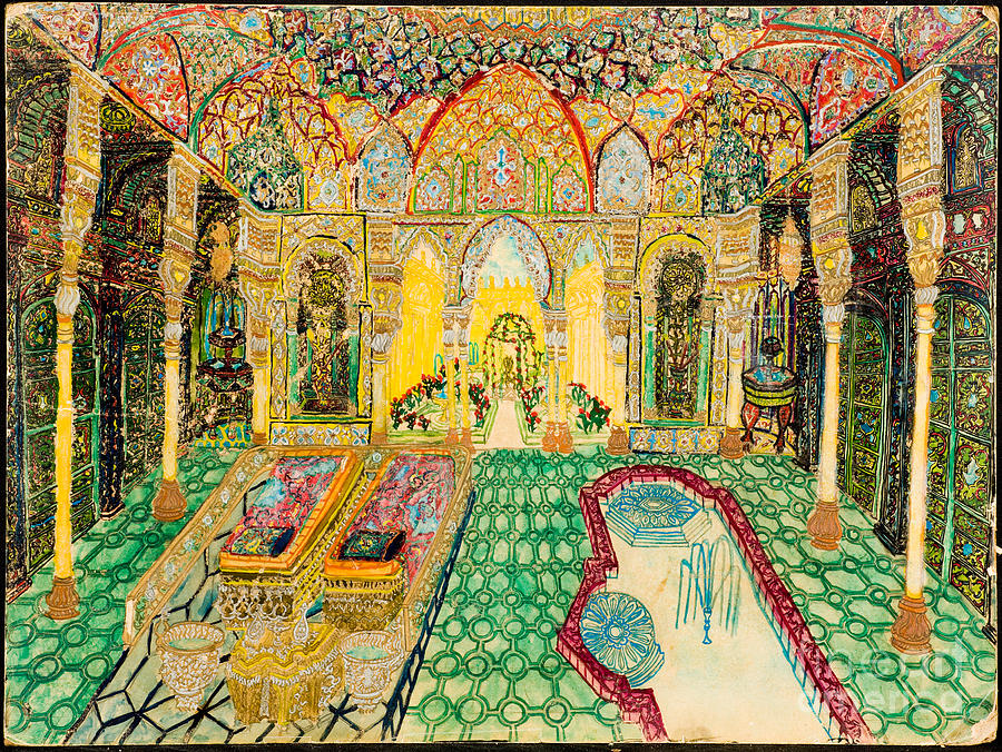 Turkish Bath Painting by Peter Chrisler