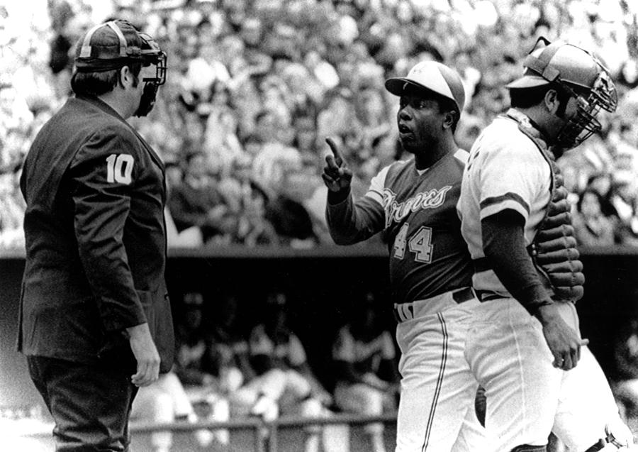 Umpire John Mcsherry Listens To Hank Photograph By Everett