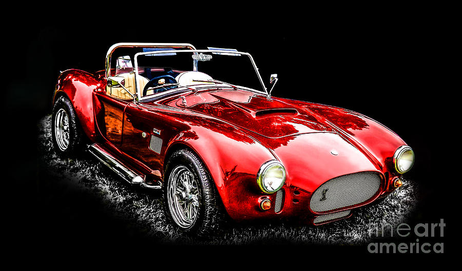 Classic Cars Digital Art  Vintage Sports Car by Graham Beerling