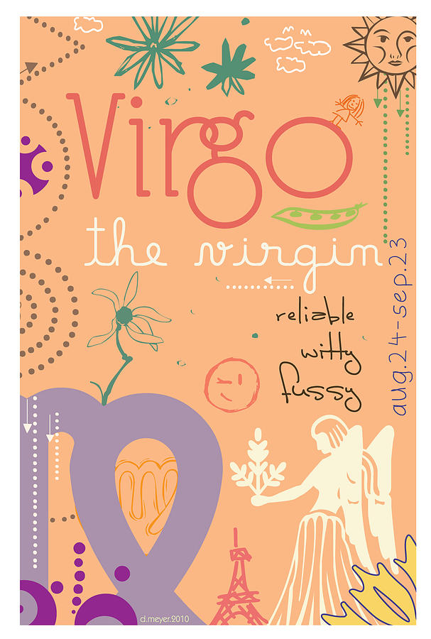 Virgo Digital Art By Dani Marie