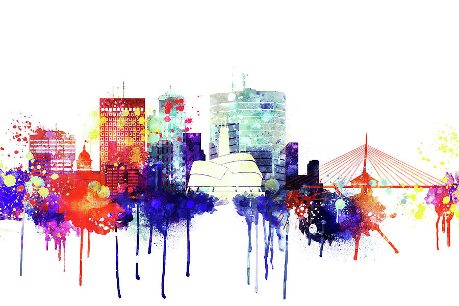 Winnipeg City Skyline Digital Art By Dim Dom Pixels