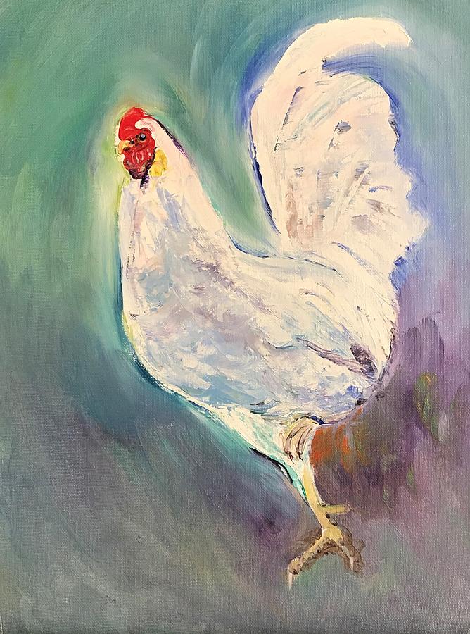 Year Of The Rooster 2 Painting By Liwa Liu Chapman Pixels