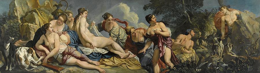 Diana And The Nymphs Surprised By Actaeon Painting By Mountain Dreams