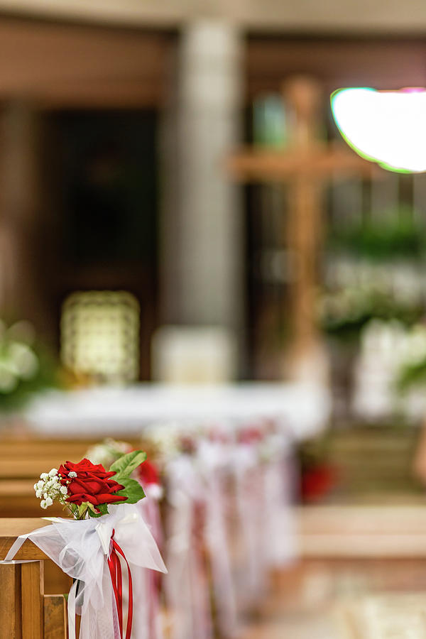 Flowers In A Church Photograph By Vivida Photo PC Fine Art America