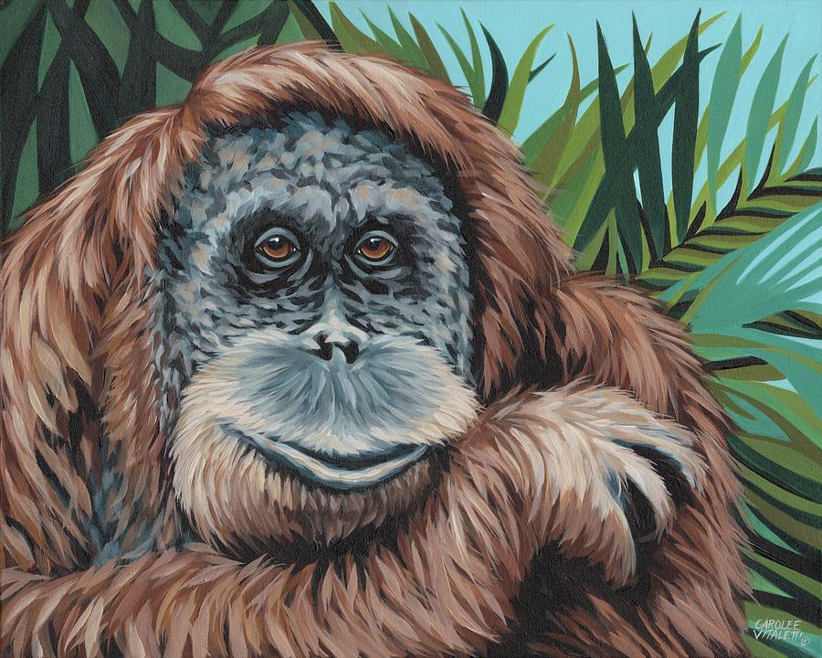 Jungle Monkey I Painting By Carolee Vitaletti Fine Art America