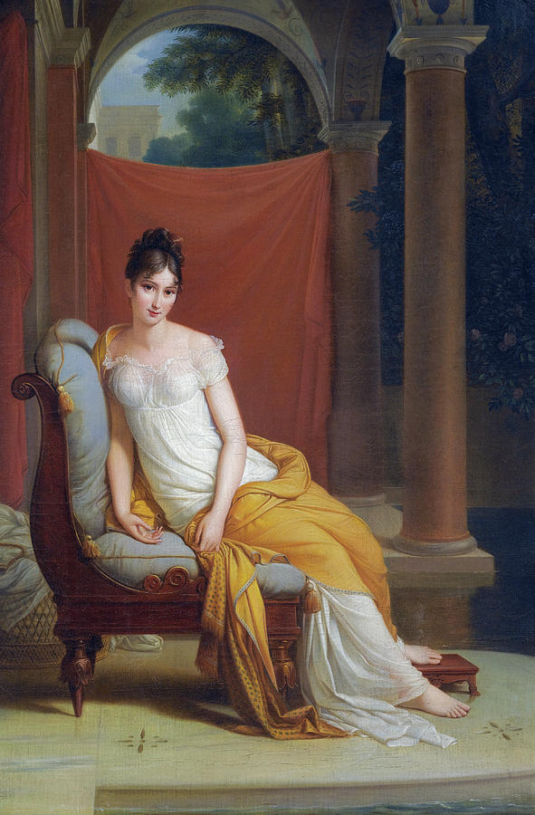 Madame Recamier 1 Painting By Francois Gerard Pixels