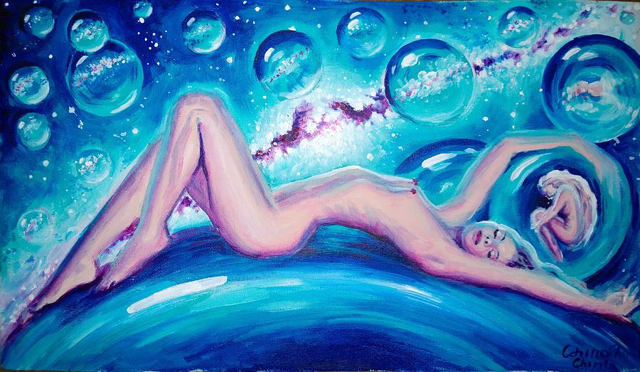 Nude Woman With Spheres Painting By Chirila Corina Pixels