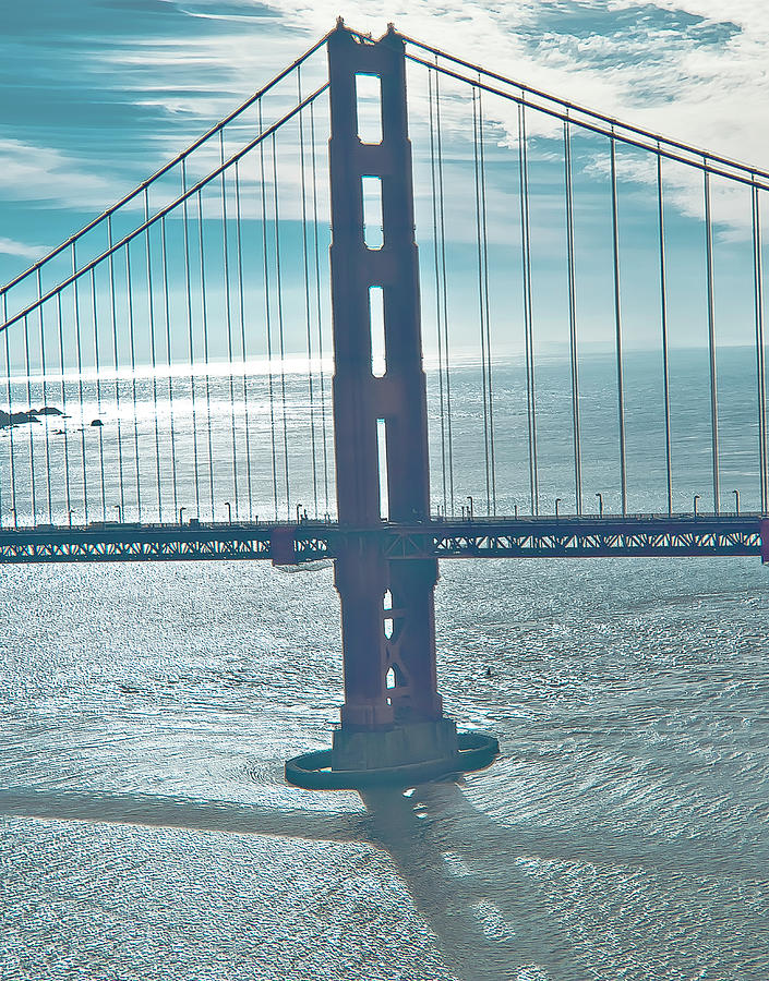 Aerial Golden Gate Bridge SF Photograph By David Perea Fine Art America