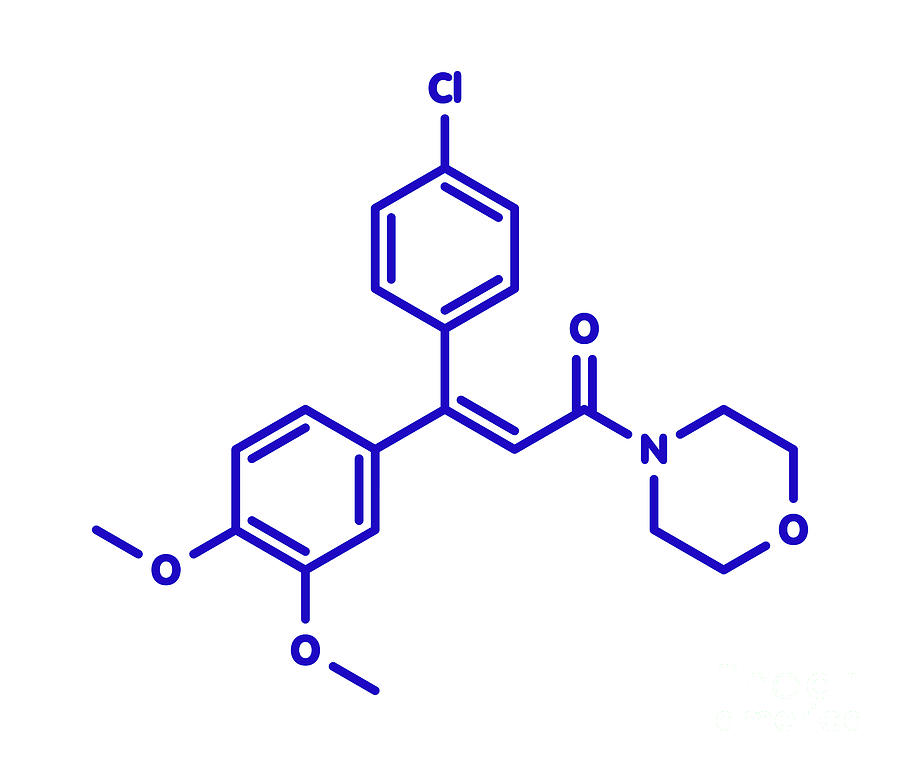 Dimethomorph Fungicide Molecule 2 By Science Photo Library