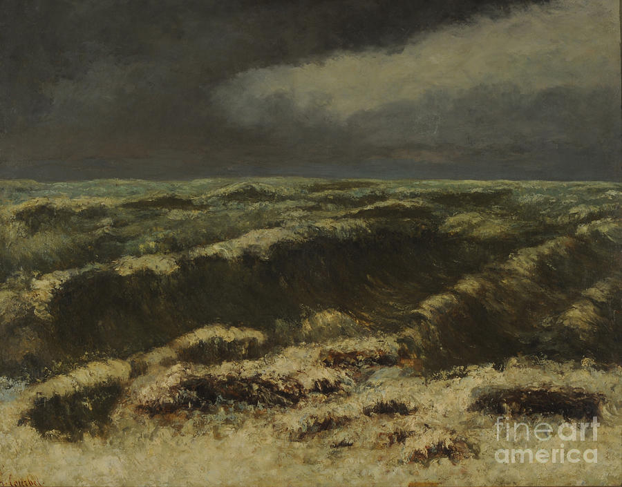 Stormy Sea Painting By Gustave Courbet Pixels