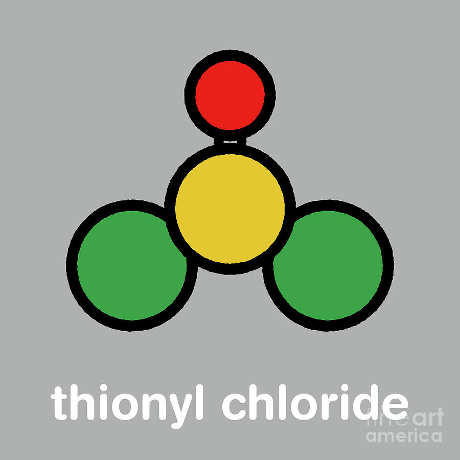 Thionyl Chloride Chemical Reagent Molecule By Molekuul Science Photo