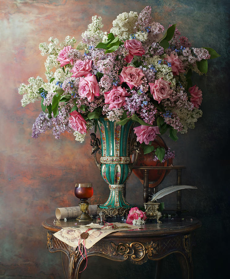 Still Life With Flowers Photograph By Andrey Morozov Fine Art America