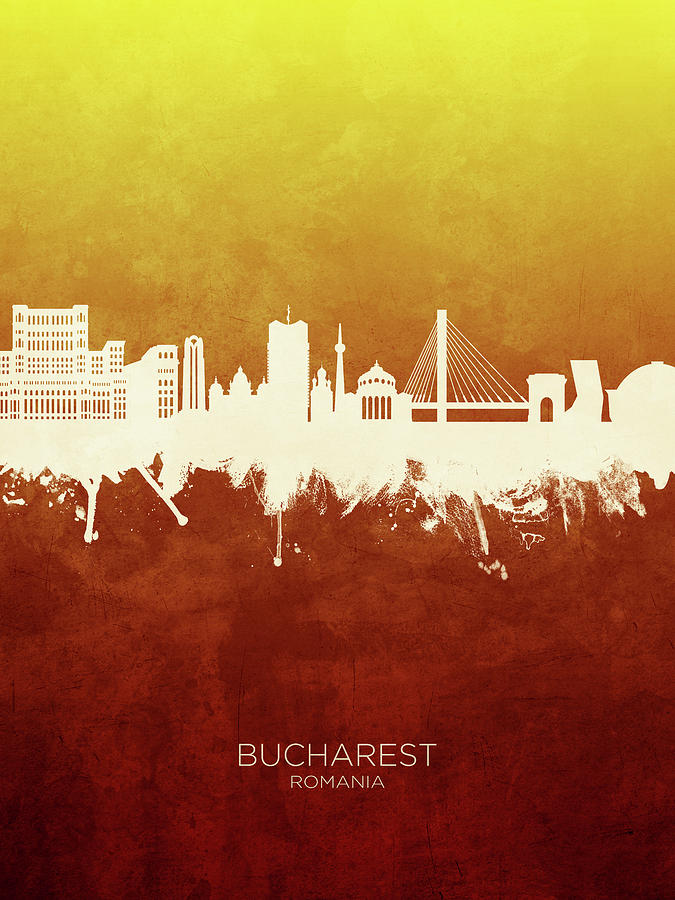 Bucharest Romania Skyline Digital Art By Michael Tompsett Fine Art