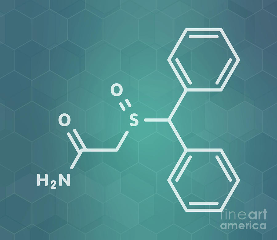 Modafinil Wakefulness Promoting Drug Molecule Photograph By Molekuul