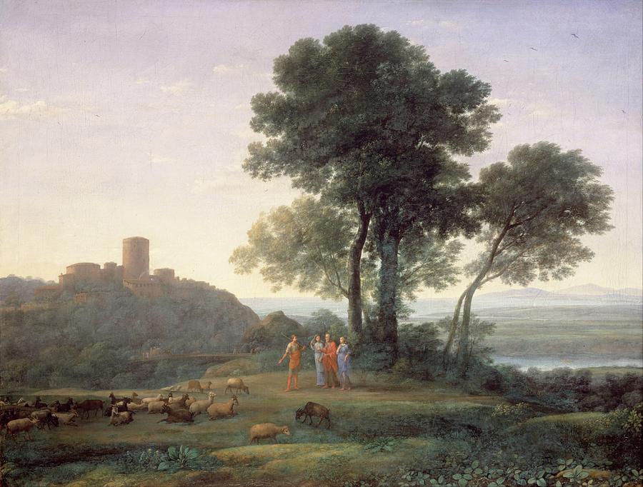 Jacob With Laban And His Daughters Painting By Claude Lorrain Fine