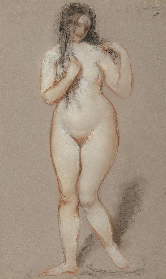 Standing Female Nude Painting By William Etty Fine Art America