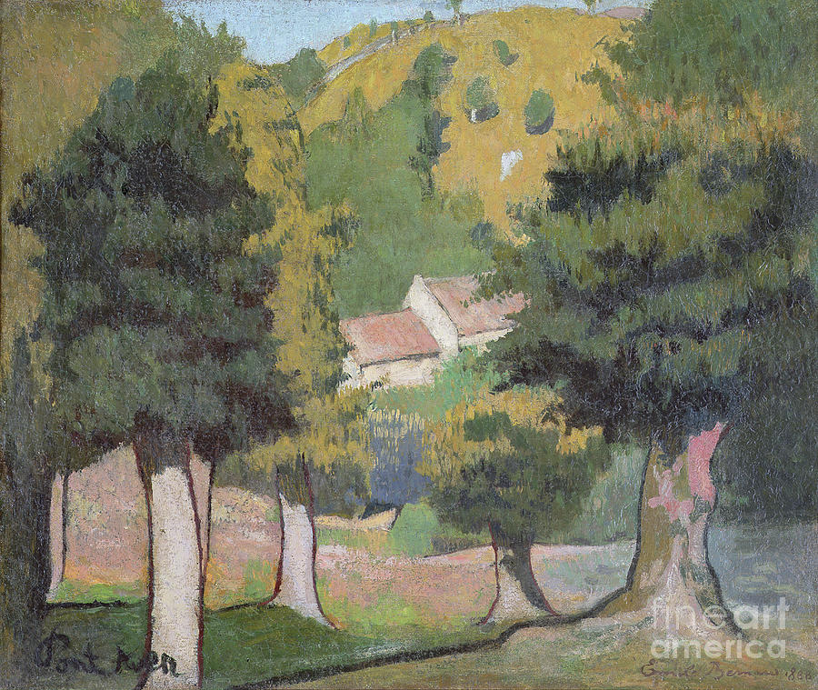 Landscape At Pont Aven Painting By Emile Bernard Fine Art America