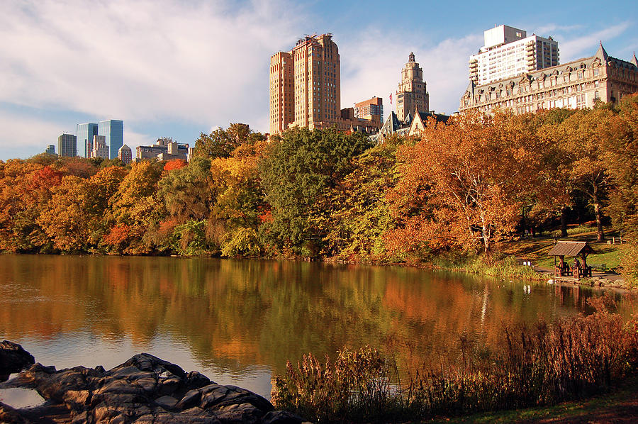 Autumn On Central Park Photograph By James Kirkikis Fine Art America