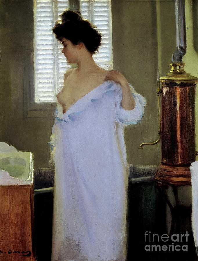 Before The Bath 1894 Painting By Ramon Casas I Carbo Pixels