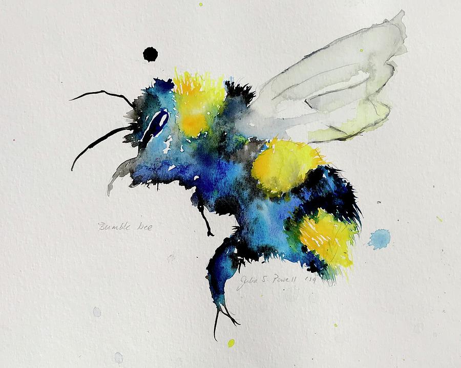 Benjamin The Bumblebee Painting By Julia S Powell Fine Art America