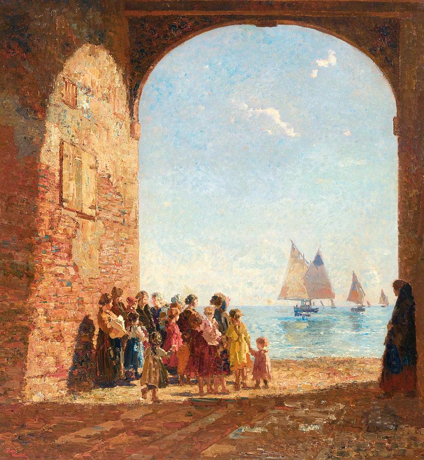 Beppe Ciardi Venice 1875 1932 Quinto Di Treviso Arrival Of The