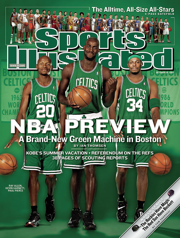 Boston Celtics Kevin Garnett Ray Allen And Paul Pierce Sports