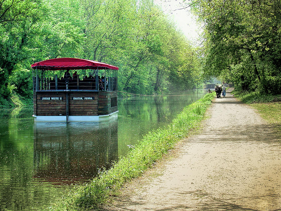 Canal Boat Photograph By Terry Shoemaker Fine Art America