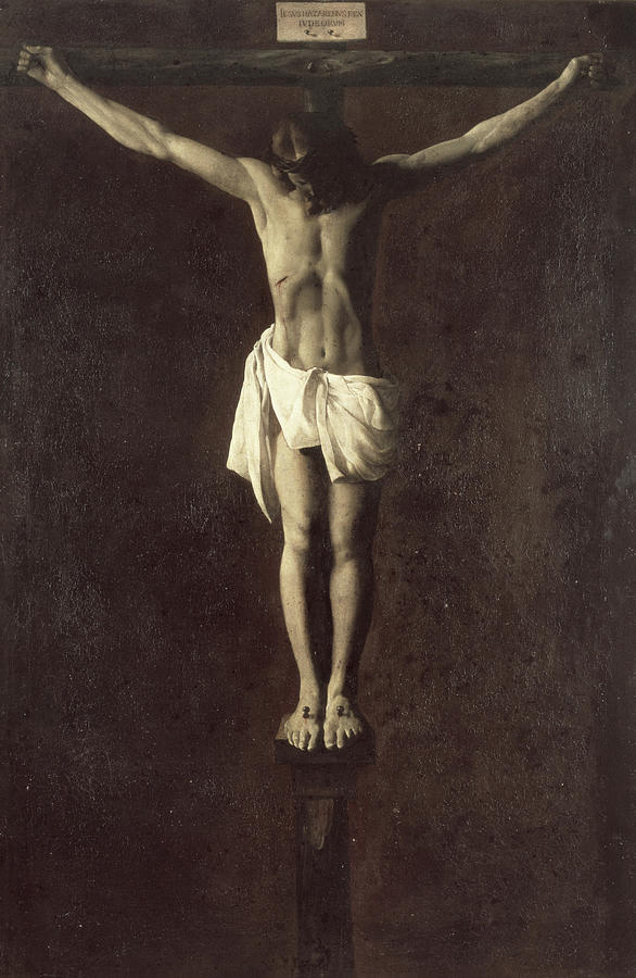 Christ On The Cross By Zurbaran Drawing By Artist Francisco De