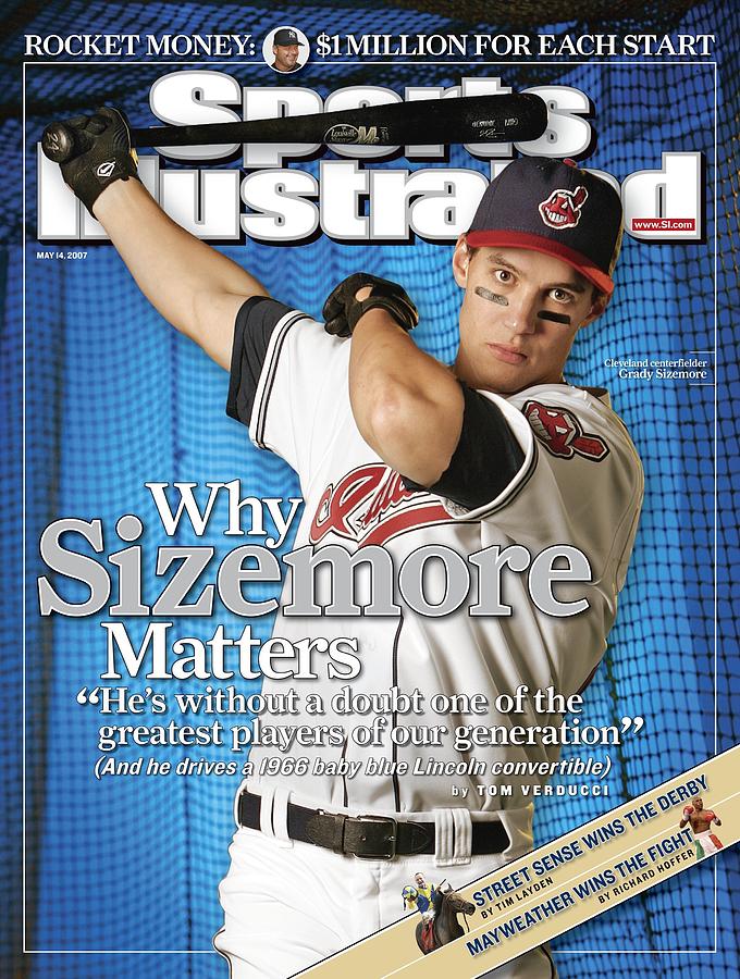 Cleveland Indians Grady Sizemore Sports Illustrated Cover Photograph By
