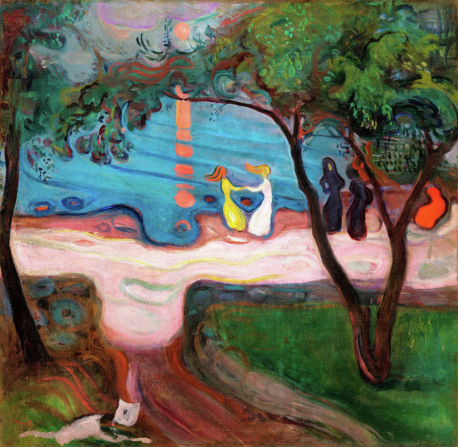 Dance On The Beach Digital Remastered Edition Painting By Edvard Munch