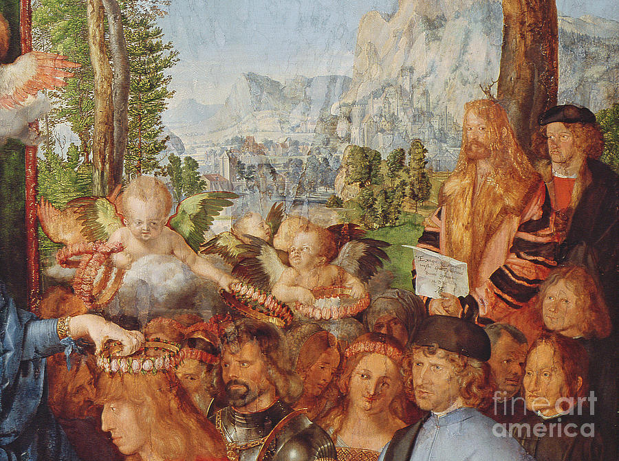 Detail Of the Feast Of The Rosary Showing Dürer s Self Portrait With