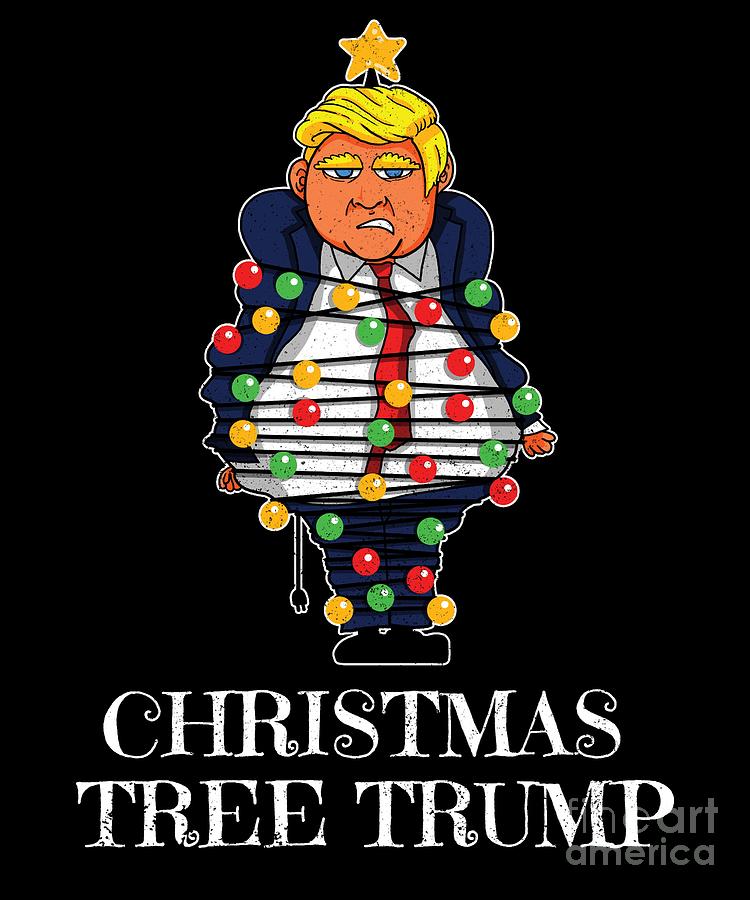 Donald Trump Christmas Tree Digital Art By FH Design Fine Art America