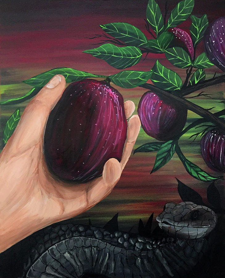 Forbidden Fruit Painting By Adam Santana