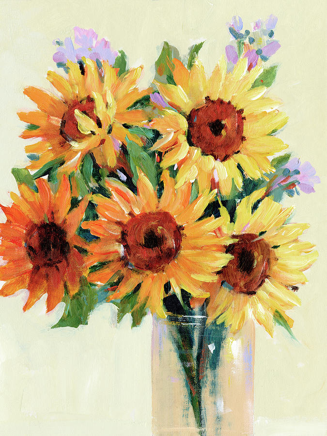 Fresh Cut Flowers I Painting By Tim O Toole Fine Art America